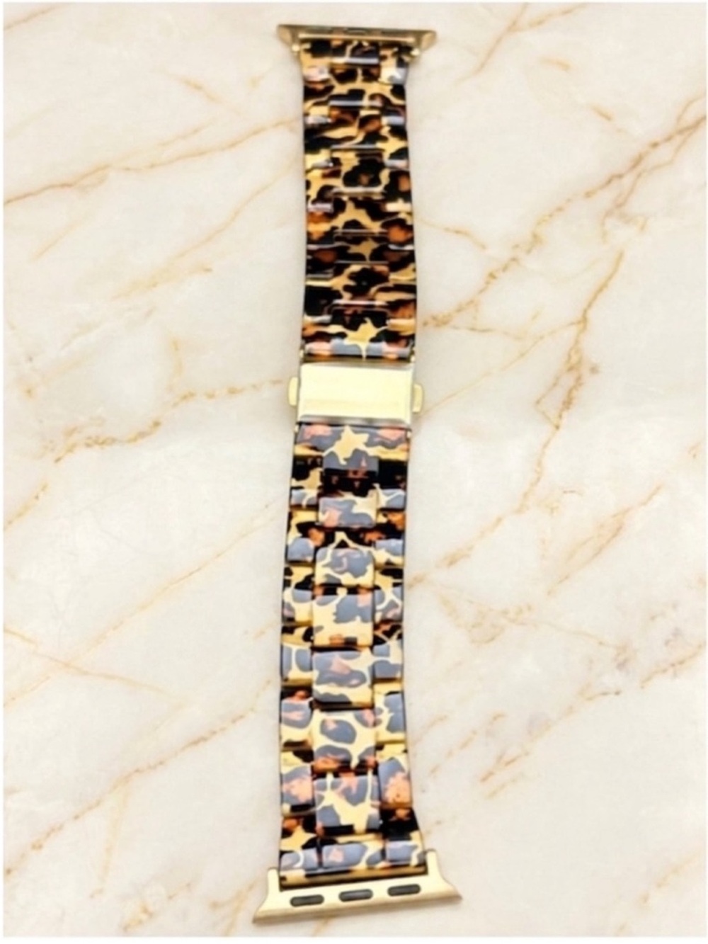 Plunder Leopard Print Apple Watch Band Gold Hardware 38/40/41mm